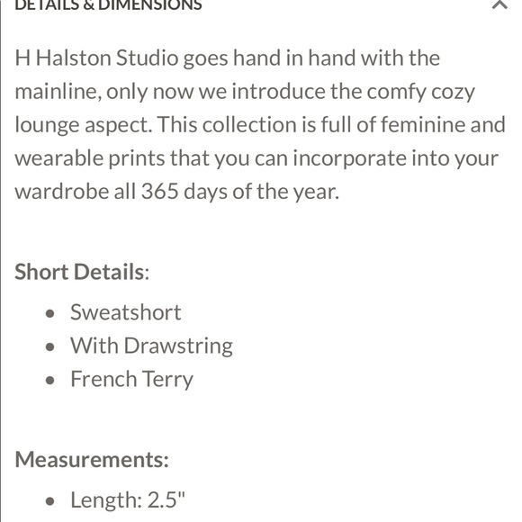 NWT $79 H Halston Studio Short with Drawstring - Picture 3 of 7